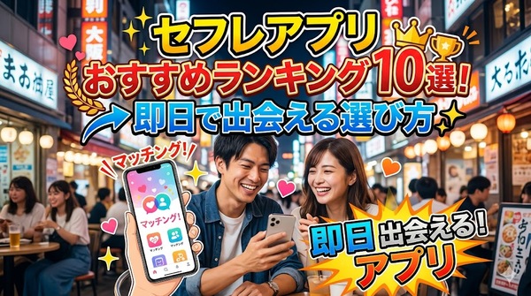 セフレアプリおすすめランキング10選と即日で出会える選び方